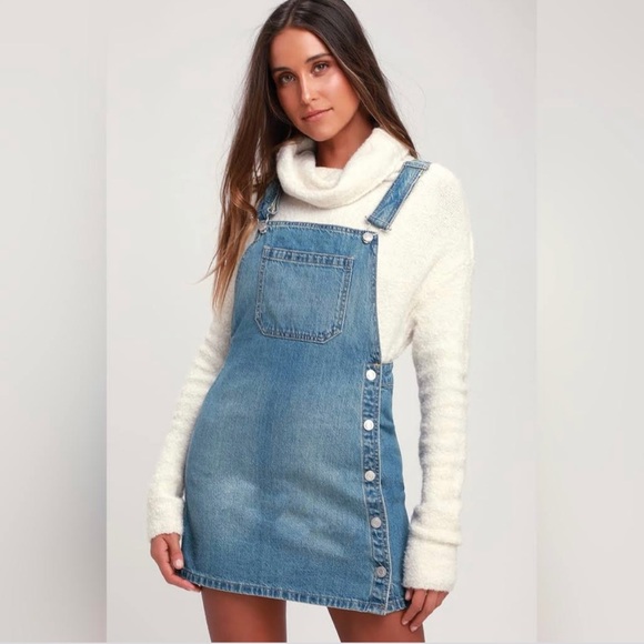 Free People Dresses & Skirts - Free People Louise Denim Overall Dress